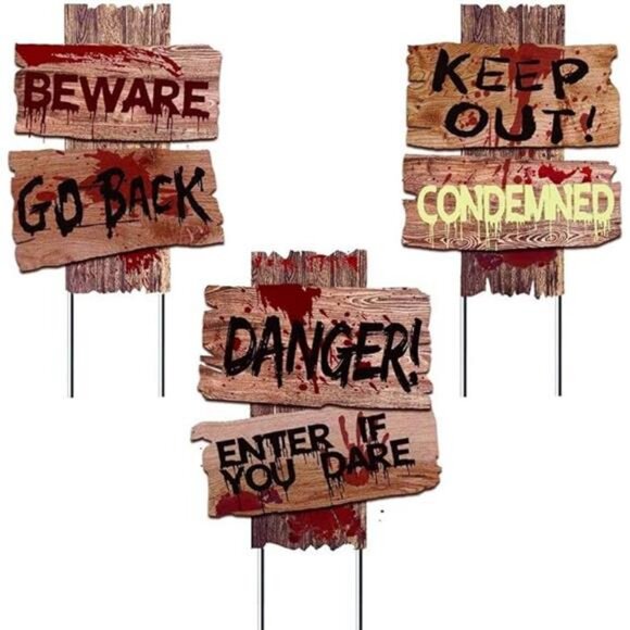 2025 New Upgraded 19" x 16" self-Designed Halloween Decorations Yard Signs - Picture 8 of 8